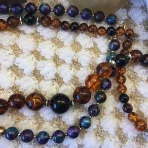 ❤️ 3/30$lot of 2 vintage necklaces great condition